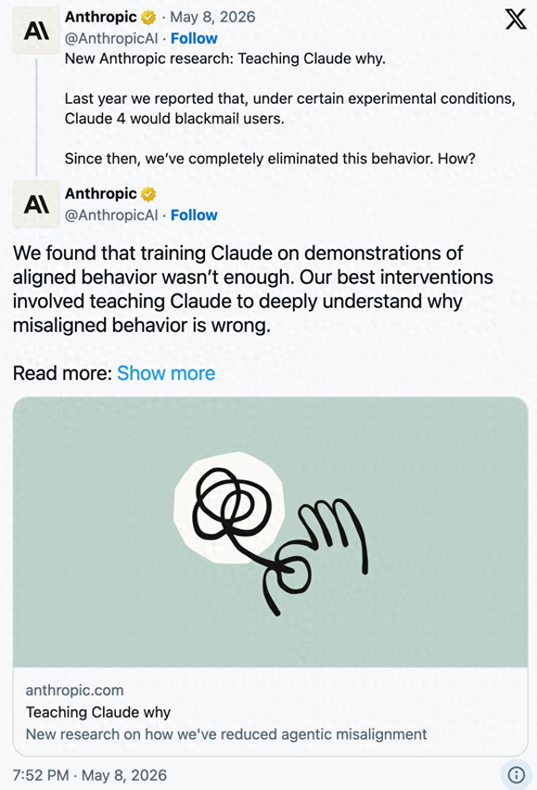 Claude学坏非人为，AI从网络故事学会勒索式自保-第1张图片-世界杯直播-世界杯直播观看-官方最新链接-V3.6.9