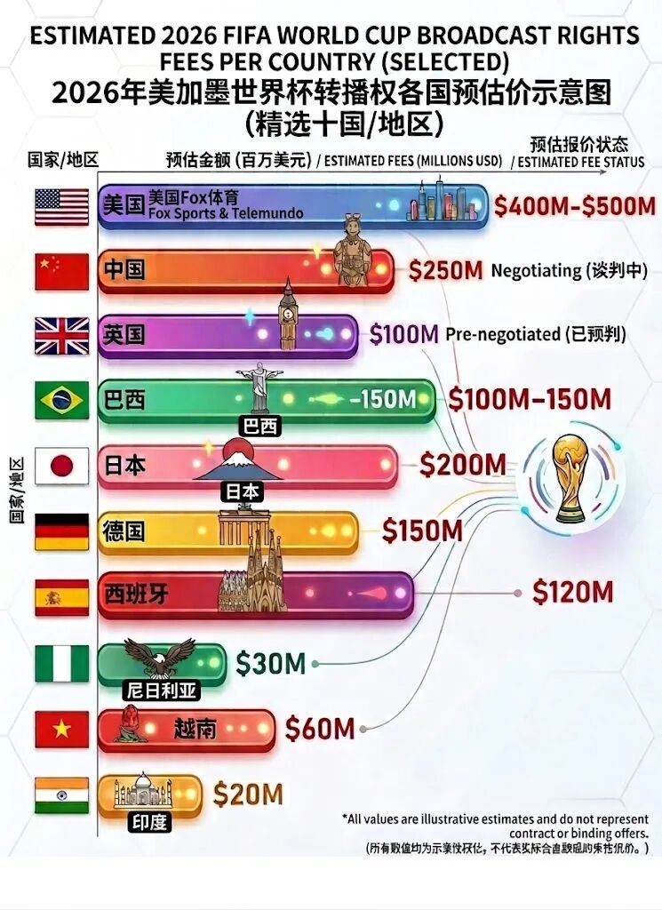 2026年世界杯直播权难产！央视或无缘转播，球迷急了
