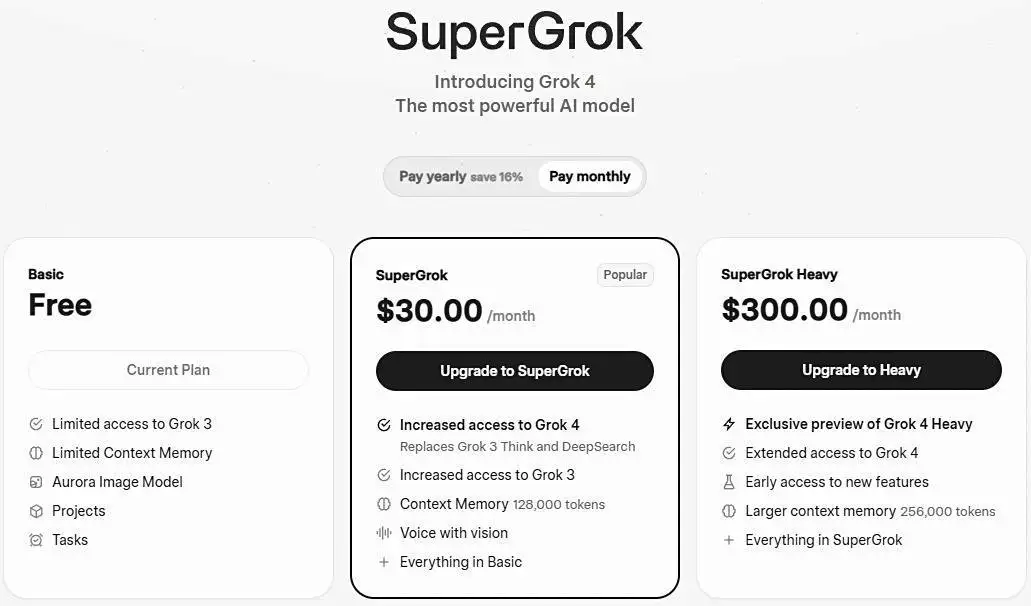 Grok聊天机器人核心功能权限调整，付费才能用AskGrok